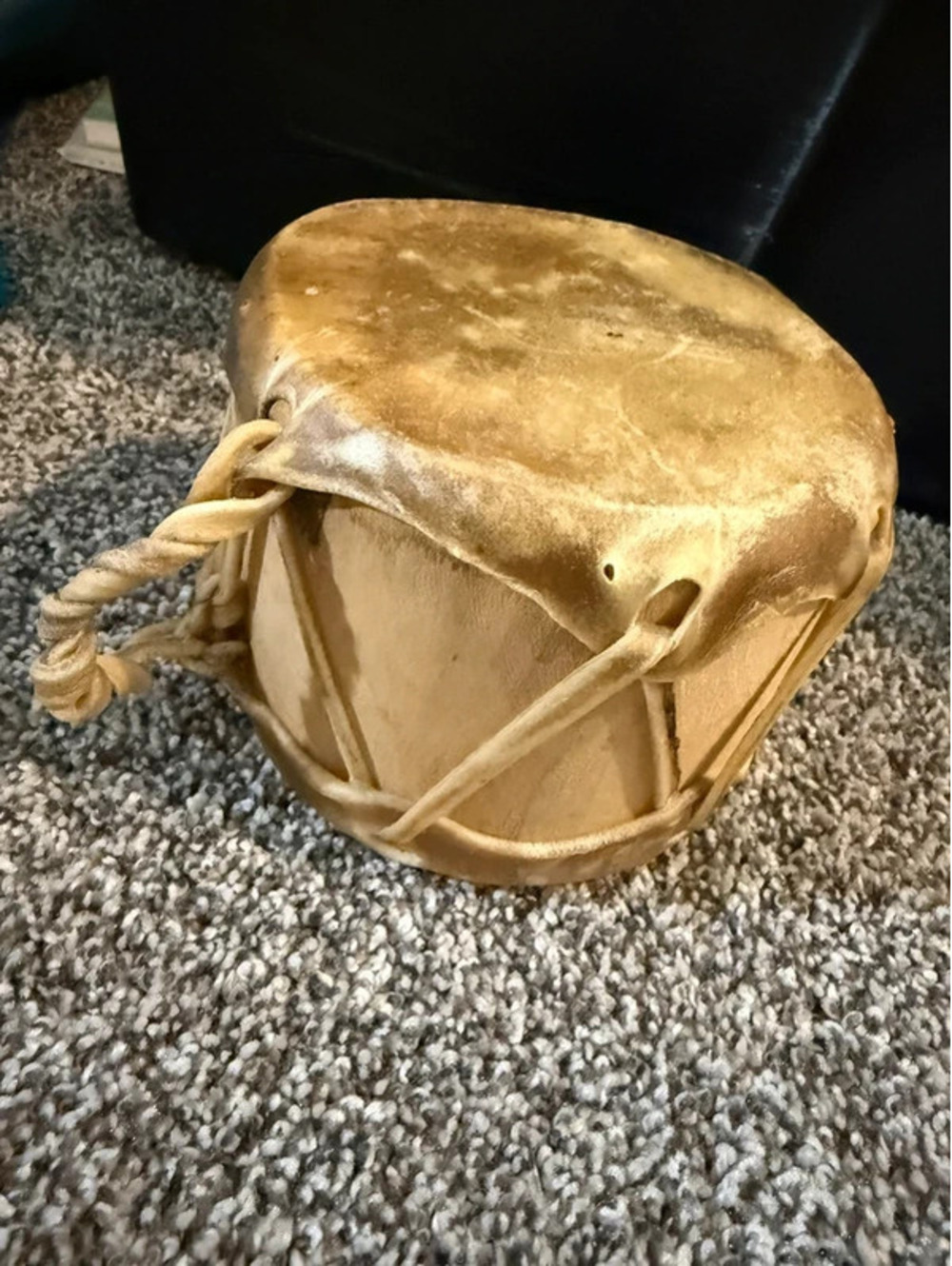 Vintage Native American Handmade hand drum